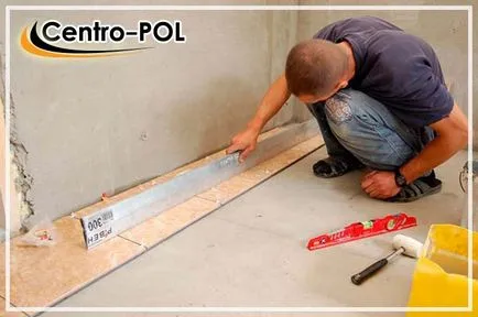 Cum de a pune gresie pe podea - stabilire, instalare de podele realizate din ceramica