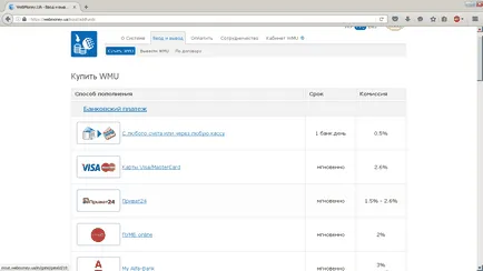 Cum să alimenteze WebMoney prin instrucțiuni detaliate priva24