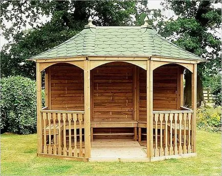 Cum de a construi o pergola cu propriile lor mâini - un foișor pentru fotografii de grădină, desene, diagrame (chioșc) Cum de a construi o pergola cu propriile lor mâini - un foișor pentru gradina fotografii, desene, diagrame