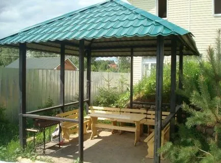 Cum de a construi un chioșc ieftin la dacha lui (summerhouse) Cum de a construi un chioșc ieftin în țară