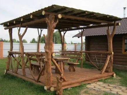 Cum de a construi un chioșc ieftin în țară (mobilier de gradina ieftine) Cum de a construi un chioșc ieftin în țară