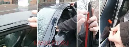 Cum se lipi pe vetroviki masina