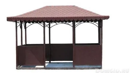 Cum sa faci un chioșc din metal cu mâinile lor, să construiască un foișor în etape