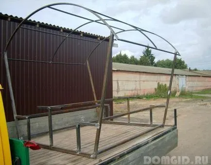 Cum sa faci un chioșc din metal cu mâinile lor, să construiască un foișor în etape