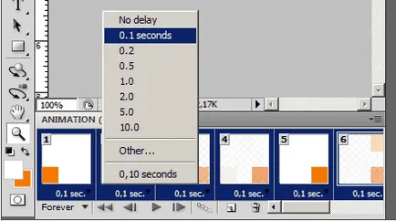 Cum de a face o animație GIF în Photoshop, labdes