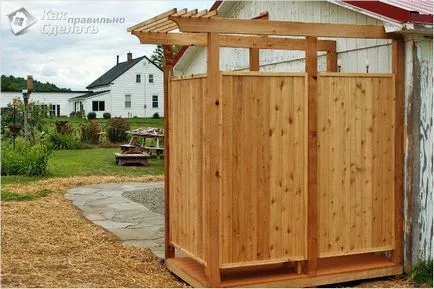 Cum sa faci un duș în țară cu propriile lor mâini - duș cabana