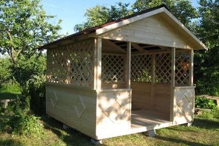 Cum sa faci un foișor de lemn cu mâinile lor de montare fundație dig, construcție cadru, și (lor) Cum sa faci un foișor de lemn cu mâinile lor de stabilire fundație dig, construcție cadru și
