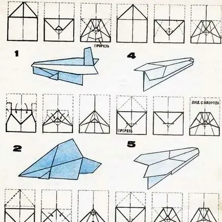 Cum sa faci un avion de hârtie - avioane de hârtie, și nu știai