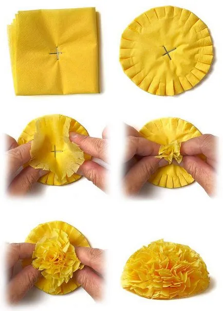 Cum de a face flori de hârtie de la servetele, maternitate - sarcină, naștere, nutriție, de formare (flori) Cum de a face flori de hârtie de la servetele, maternitate - sarcină, naștere, nutriție, educație
