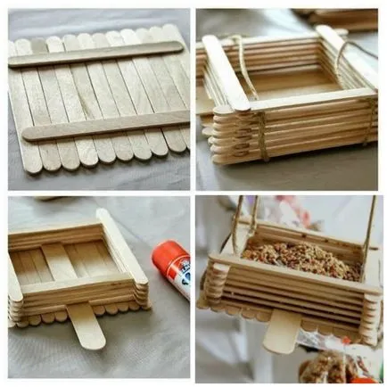 Cum sa faci o Birdhouse propriile sale mâini făcute de desene și dimensiuni de lemn și resturi de materiale pe o fotografie