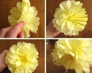 Cum de a face flori din servetele la figuri cu mâinile lor treptat fotografii Cum de a face flori din servetele la figuri cu mâinile lor treptat fotografii