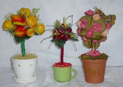 Cum de a face propriile dvs. mâini Topiary de flori artificiale Cum de a face propriile dvs. mâini Topiary de flori artificiale