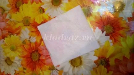 Cum sa faci o floare de la servetele cu mâinile lor în etape, cu fotografii pentru începători