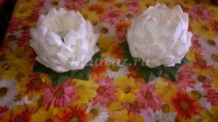 Cum sa faci o floare de la servetele cu mâinile lor în etape, cu fotografii pentru începători