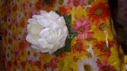 Cum sa faci o floare de la servetele cu mâinile lor în etape, cu fotografii pentru începători