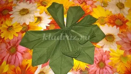 Cum sa faci o floare de la servetele cu mâinile lor în etape, cu fotografii pentru începători