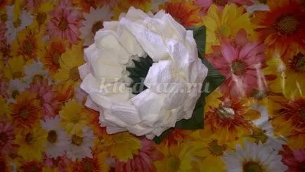 Cum sa faci o floare de la servetele cu mâinile lor în etape, cu fotografii pentru începători