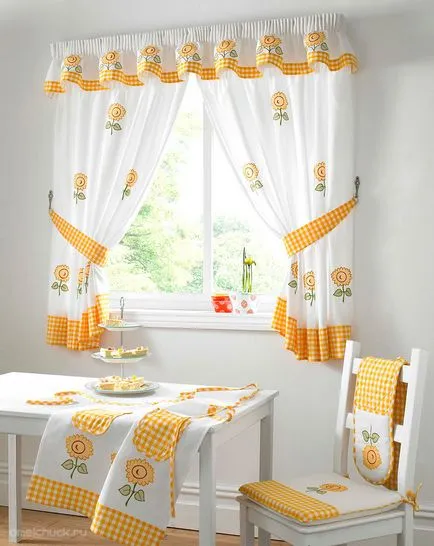 Cum să coase perdele pentru bucătărie (44 poze) ghid pentru decorarea video de perdele