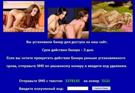 Cum de a elimina pornobanner de pe ecranul computerului (ecranul) Cum de a elimina un ecran de computer pornobanner
