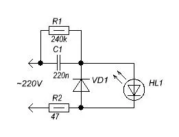 Cum de a alimenta LED-ul de la 220V