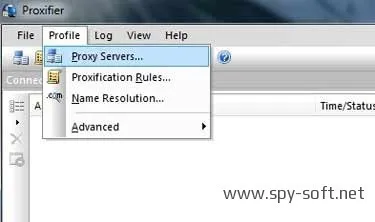 Cum de a rula un program sau a reda printr-un server proxy, setarea Proxifier