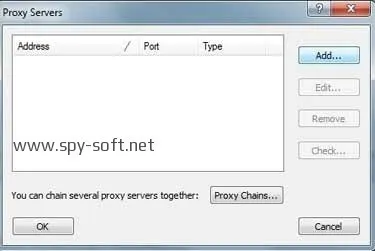 Cum de a rula un program sau a reda printr-un server proxy, setarea Proxifier