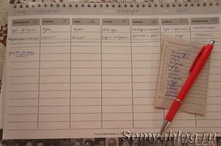 Cum de a planifica o săptămână, meniul pentru săptămâna și ziua este foarte simplu, blog-ul de familie Irina Polyakova (foarte) Cum de a planifica o săptămână, meniul pentru săptămâna și ziua este foarte simplu, blog-ul de familie Irina Polyakova