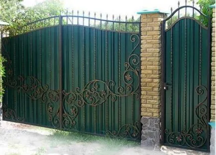 Wicket de bord ondulat cu propriile sale mâini - fabricarea și instalarea