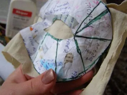 măști de carnaval, cu propriile sale mâini realizate din papier-mache