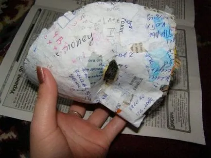 măști de carnaval, cu propriile sale mâini realizate din papier-mache