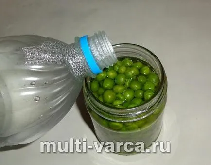 Conserve mazăre verde în timpul iernii