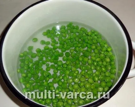 Conserve mazăre verde în timpul iernii
