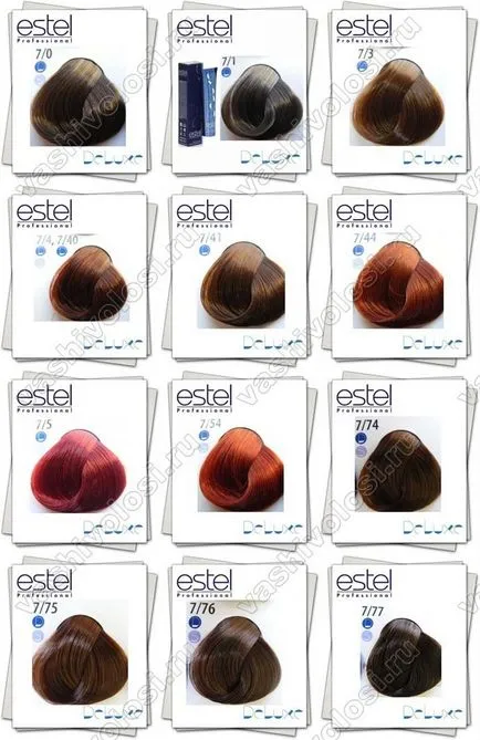 vopsea de par Estel paleta de culori profesionale cu fotografii și recenzii (de flori) vopsea de par Estel paleta de culori profesionale cu fotografii și recenzii