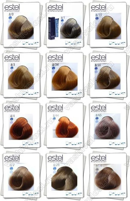 vopsea de par Estel paleta de culori profesionale cu fotografii și recenzii (Paletă) vopsea de par Estel paleta de culori profesionale cu fotografii și recenzii