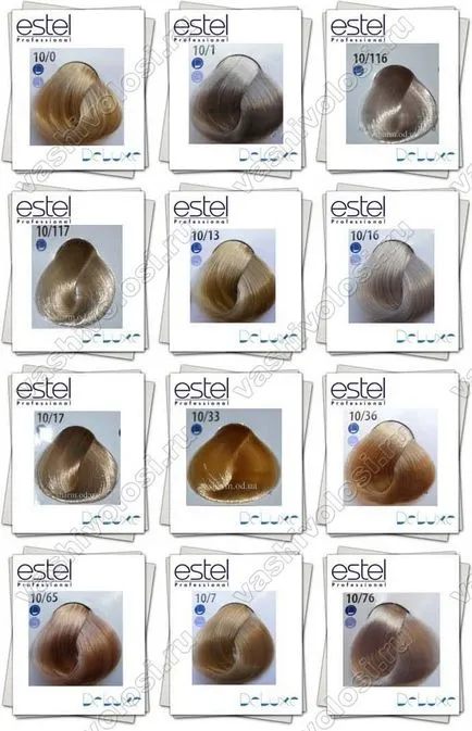 vopsea de par Estel paleta de culori profesionale cu fotografii și recenzii (vopsea) vopsea de par Estel paleta de culori profesionale cu fotografii și recenzii