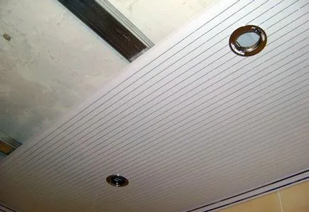 Instalarea de panouri din plastic pe tavan pentru mai multe ore