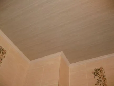 Instalarea de panouri din PVC plastic plafon cu mâinile sale