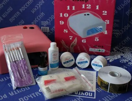 Set pentru unghii, care include modul de a alege