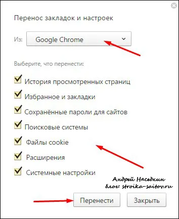 Configurarea pe rafturi Yandex Browser