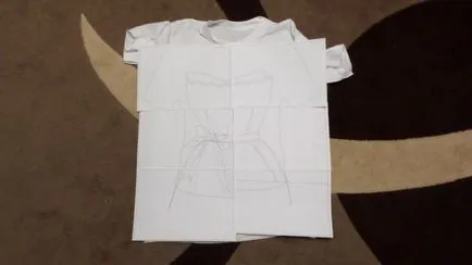 Se aplică modelul de pe tricourile cu mâinile lor, mozgochiny