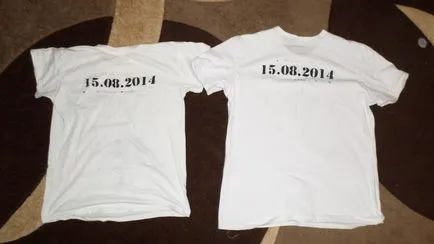 Se aplică modelul de pe tricourile cu mâinile lor, mozgochiny