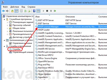 chei de securitate numire, instalare și administrare HASP pentru „1C“ 8