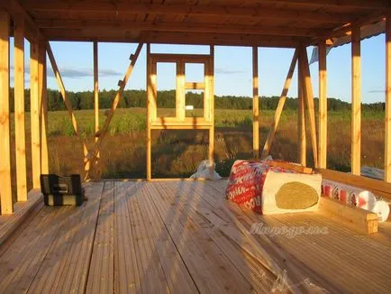 Începătorii 6x4 casa cadru cu propriile mâini pentru un sezon! (40 poze), de uz casnic Siberian