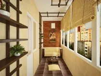 Efectuarea loggia apartamentului, fotografii ale unui aranjament cu succes a loggii și balcoane, precum și idei interesante