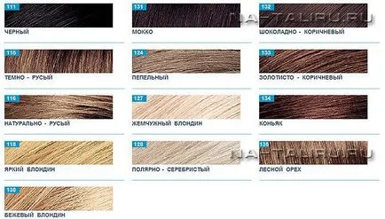 Paleta de culori de vopsea pentru par Estel (Estel)