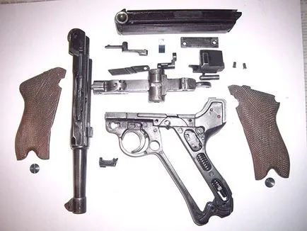 Parabellum german Luger pistol p-08 calibru, caietul de sarcini (TTX) și un dispozitiv (pistol) Parabellum german Luger pistol p-08 calibru, caietul de sarcini (TTX) și dispozitivul