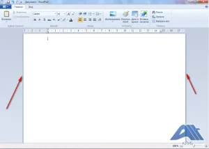 pagina Setări de WordPad