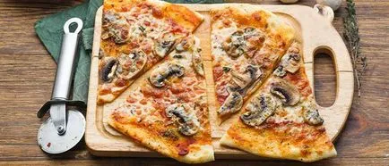 Pizza cu ciuperci cu reteta pas cu pas fotografii opțiuni simple și delicioase pentru prepararea mâncării