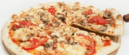 Pizza cu ciuperci cu reteta pas cu pas fotografii opțiuni simple și delicioase pentru prepararea mâncării