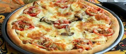 Pizza cu ciuperci cu reteta pas cu pas fotografii opțiuni simple și delicioase pentru prepararea mâncării
